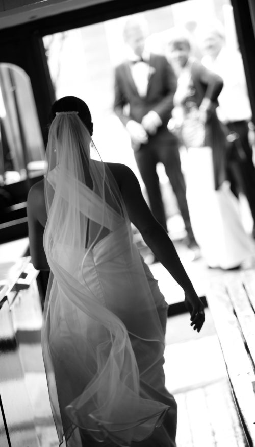 Brautkleid langer Schleier