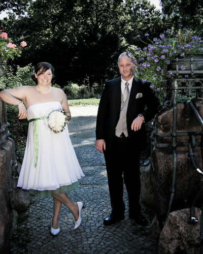 Brautkleid mit Farbe